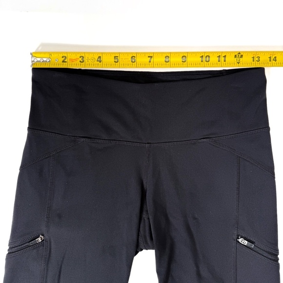 🖤 Athleta Black Bike Shorts – Size Small – Zipper Pockets – Retail: $75 - Picture 2 of 11